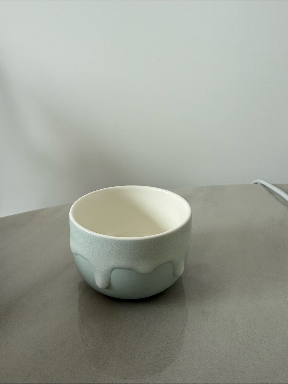 Light Blue Ceramic Decorative Cup